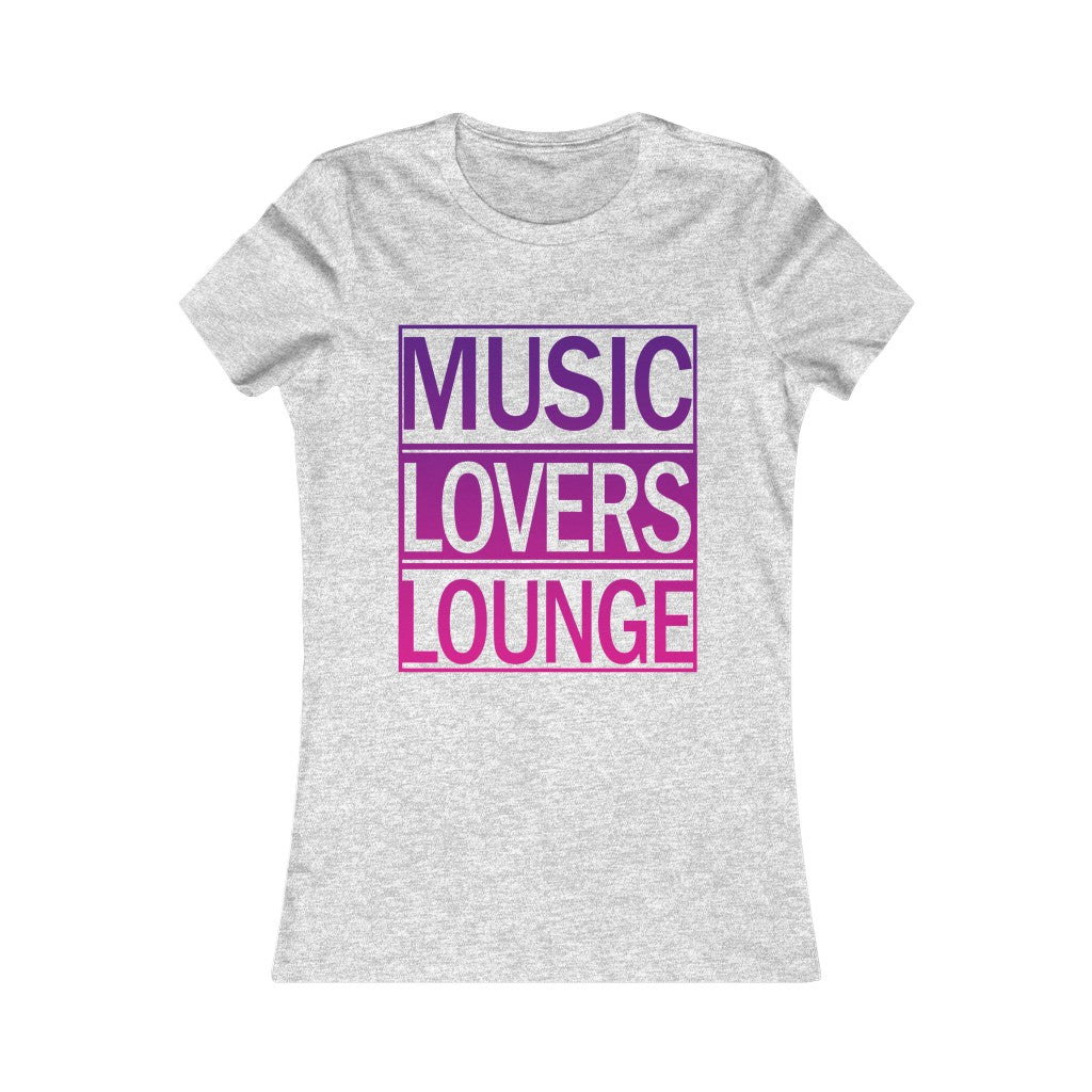 M.L.L.-Women's Favorite Tee- Purple Gradient Logo