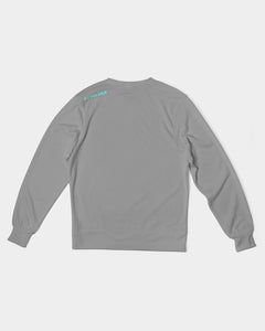 3P'S Men's Classic French Terry Crewneck Pullover-Grey