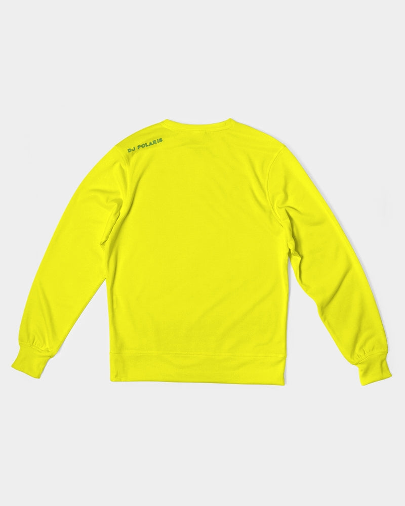 Men's Classic French Terry Crewneck Pullover-Yellow