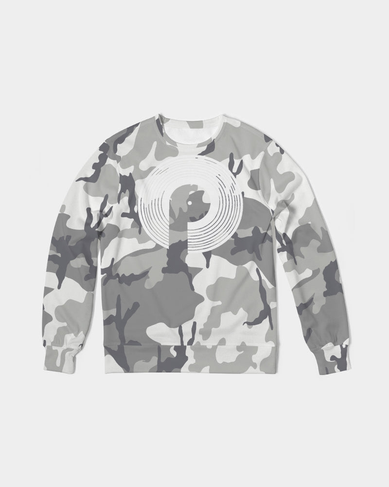 Men's Classic French Terry Crewneck Pullover-Camo