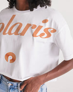 Load image into Gallery viewer, Polaris Women&#39;s Lounge Cropped Tee- Orange Gradient
