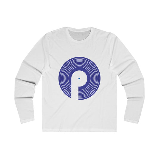 Polaris Men's Long Sleeve Crew Tee - Blue Logo