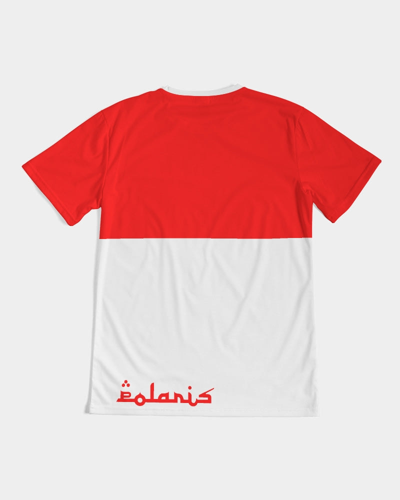 Polaris Colorblock Lux Men's Tee- Red/White