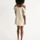 Polaris Women's Open Shoulder A-Line Dress- Blanched Almond