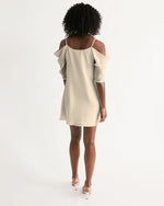 Load image into Gallery viewer, Polaris Women&#39;s Open Shoulder A-Line Dress- Blanched Almond
