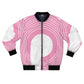 Polaris AOP Unisex Bomber Jacket- Pink Logo