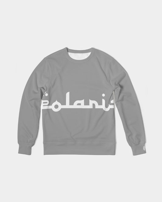 Polaris Grey Men's Classic French Terry Crewneck Pullover