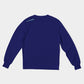 3P'S Men's Classic French Terry Crewneck Pullover-Dark Blue