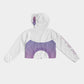 Women's Cropped Windbreaker-Purple Gradient