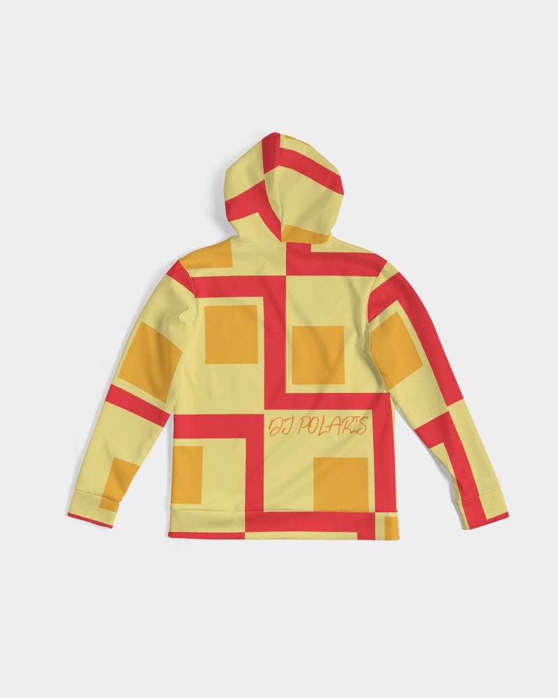 Lux Men's Hoodie- Yellow Squares