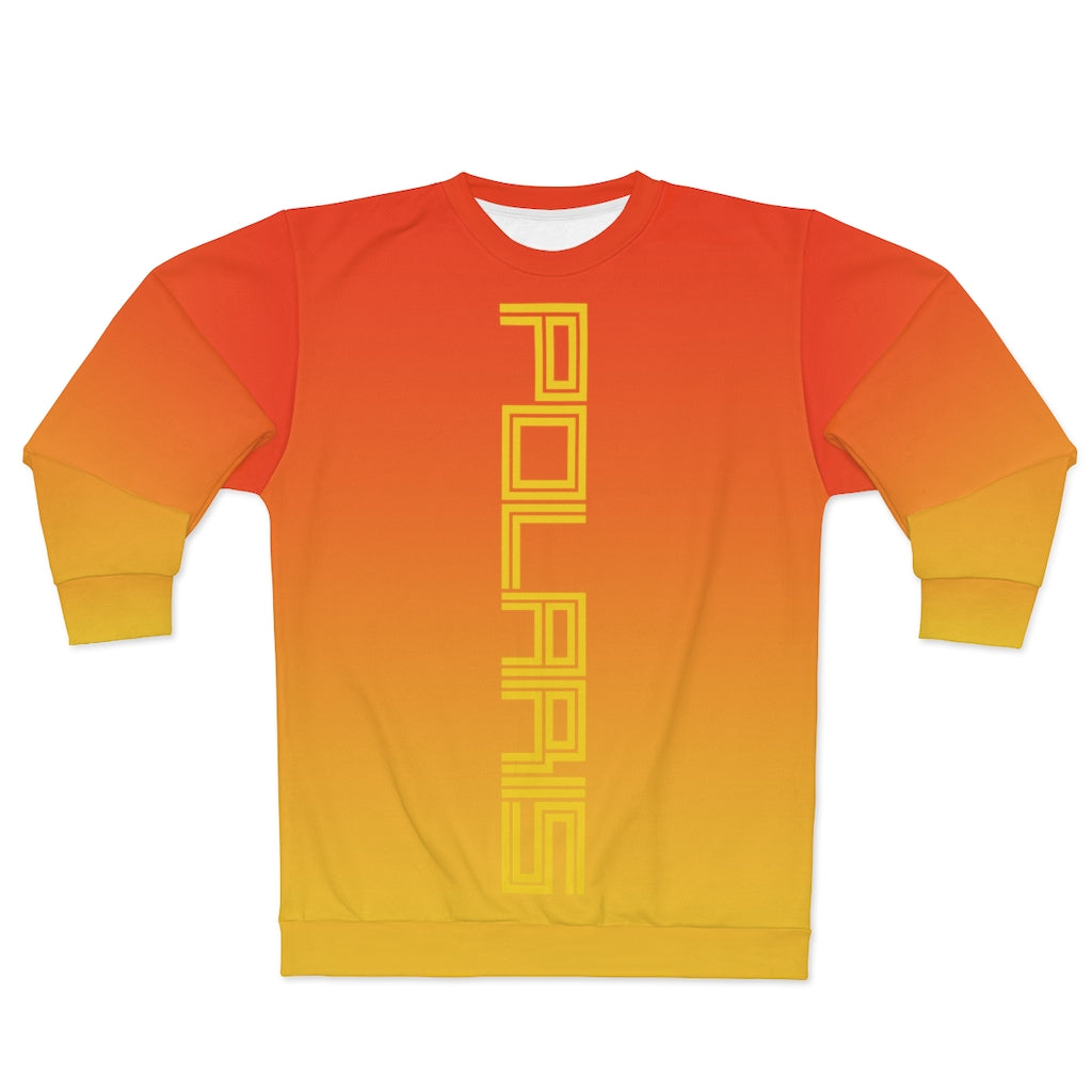 Polaris Vertical Joyride Unisex Sweatshirt- Orange Fade