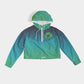 Green Dream Women's Cropped Windbreaker