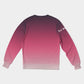 Men's Classic French Terry Crewneck Pullover-Red Gradient