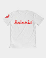 Load image into Gallery viewer, Polaris Lux Arabic Men&#39;s Tee- White/Red
