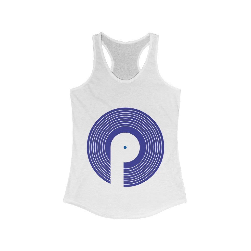 Polaris Women's Ideal Racerback Tank- Royal Blue Logo