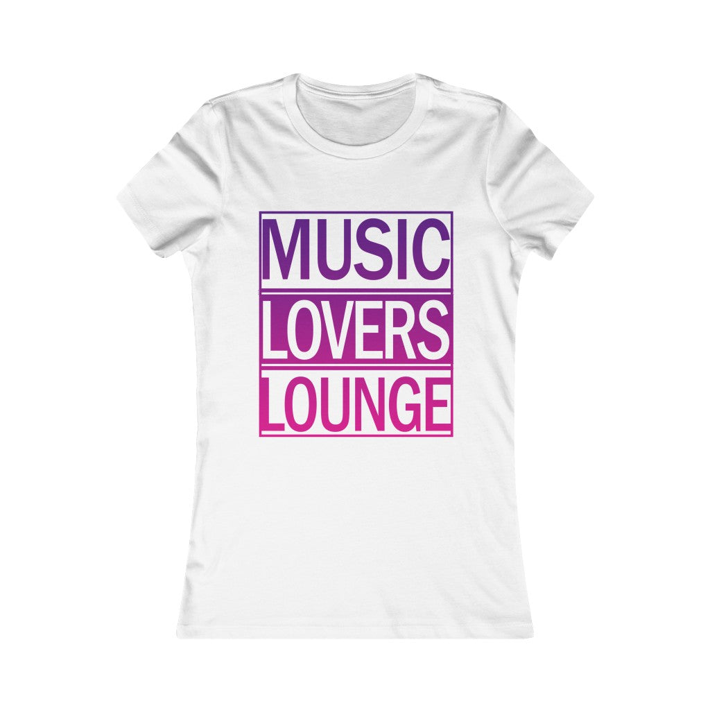 M.L.L.-Women's Favorite Tee- Purple Gradient Logo