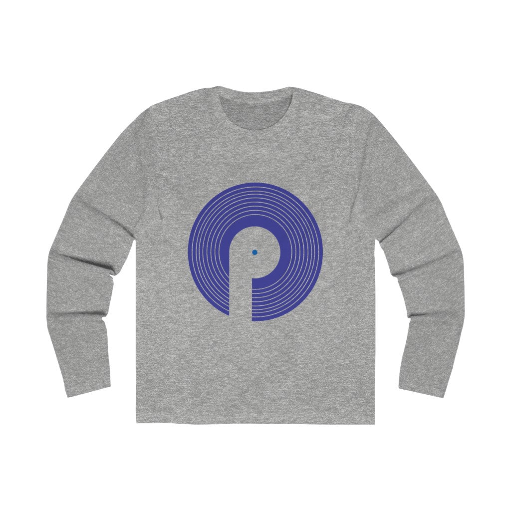 Polaris Men's Long Sleeve Crew Tee - Blue Logo