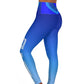 Polaris High Waisted Yoga Leggings-Star Blue