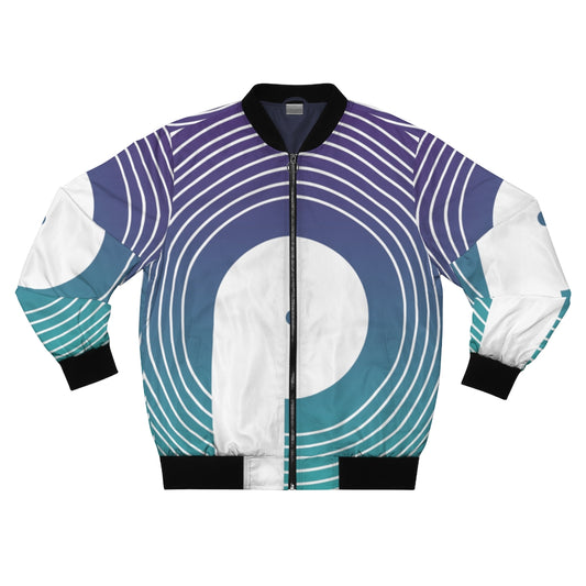 Polaris AOP Unisex Bomber Jacket- Blue Gradient