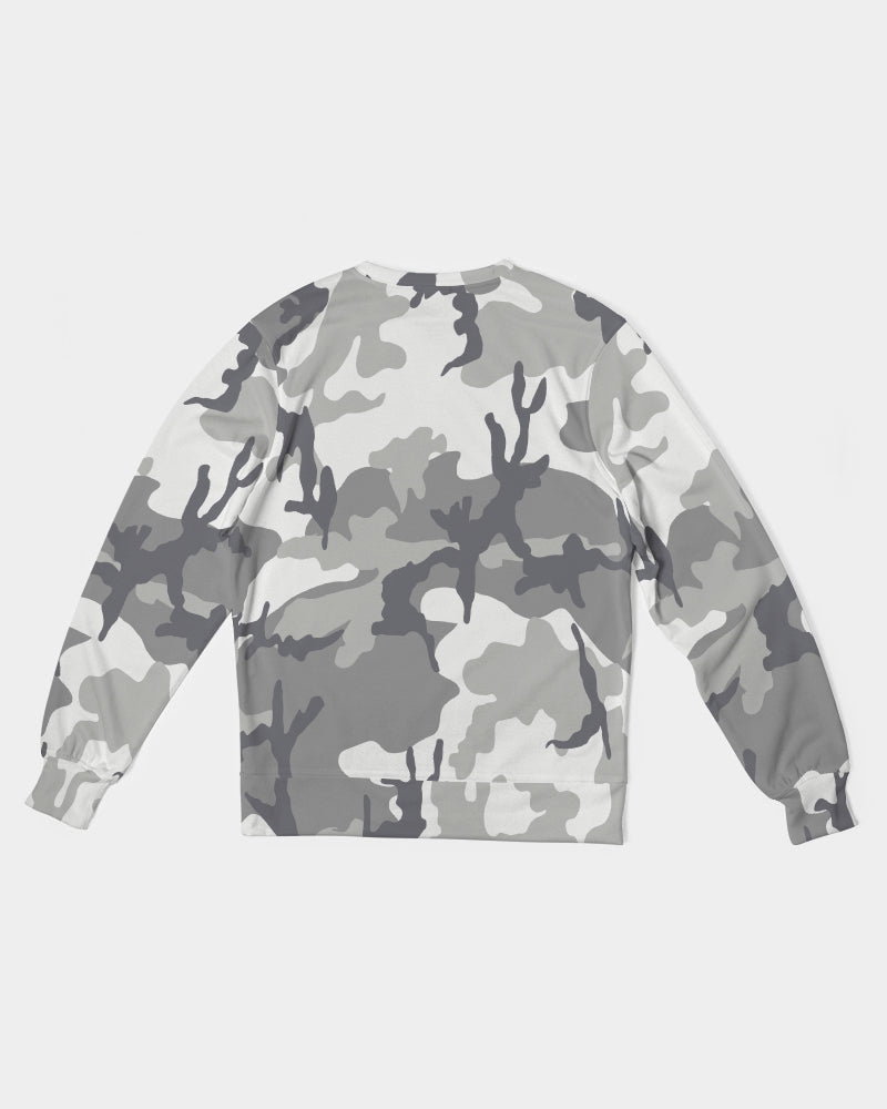 Men's Classic French Terry Crewneck Pullover-Camo