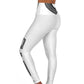 Polaris High Waisted Yoga Leggings- White