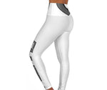 Load image into Gallery viewer, Polaris High Waisted Yoga Leggings- White
