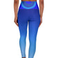 Polaris High Waisted Yoga Leggings-Star Blue