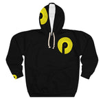 Load image into Gallery viewer, Polaris Street AOP Unisex Pullover Hoodie- Black/Yellow
