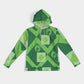 Lux Men's Hoodie- Green Diamonds