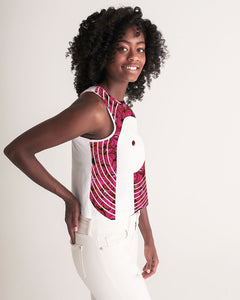 Women's Cropped Tank-Rosy Flowers