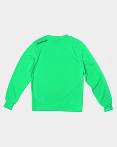 3P'S Men's Classic French Terry Crewneck Pullover-Spring Green