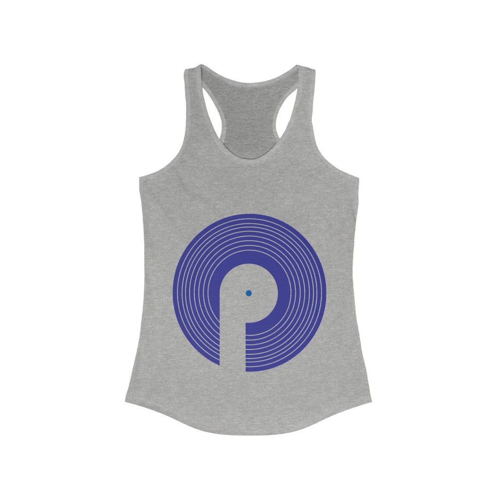 Polaris Women's Ideal Racerback Tank- Royal Blue Logo