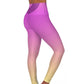 Polaris High Waisted Yoga Leggings-Purple Rain