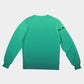 Men's Classic French Terry Crewneck Pullover-Green Gradient