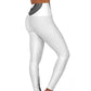 Polaris High Waisted Yoga Leggings- White