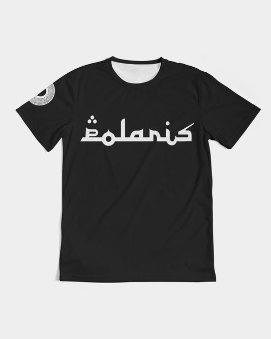 Polaris Lux Arabic Black Men's Tee- Black/White