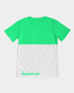 Load image into Gallery viewer, Polaris Colorblock Lux Men&#39;s Tee- Spring Green/White
