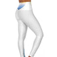 Polaris High Waisted Yoga Leggings-Rainbow Cotton Candy