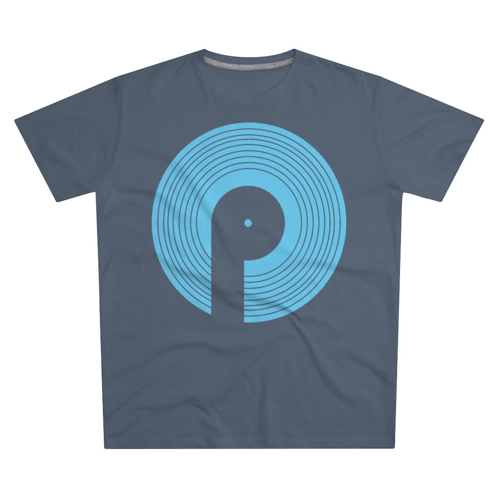 Polaris Men's Modern-fit Tee- Light Blue Logo