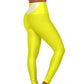 Polaris High Waisted Yoga Leggings- Lemonade