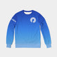 Men's Classic French Terry Crewneck Pullover-Blue Gradient