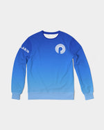Load image into Gallery viewer, Men&#39;s Classic French Terry Crewneck Pullover-Blue Gradient
