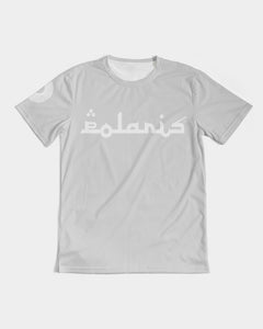 Polaris Lux Arabic Men's Tee- Light Grey/White