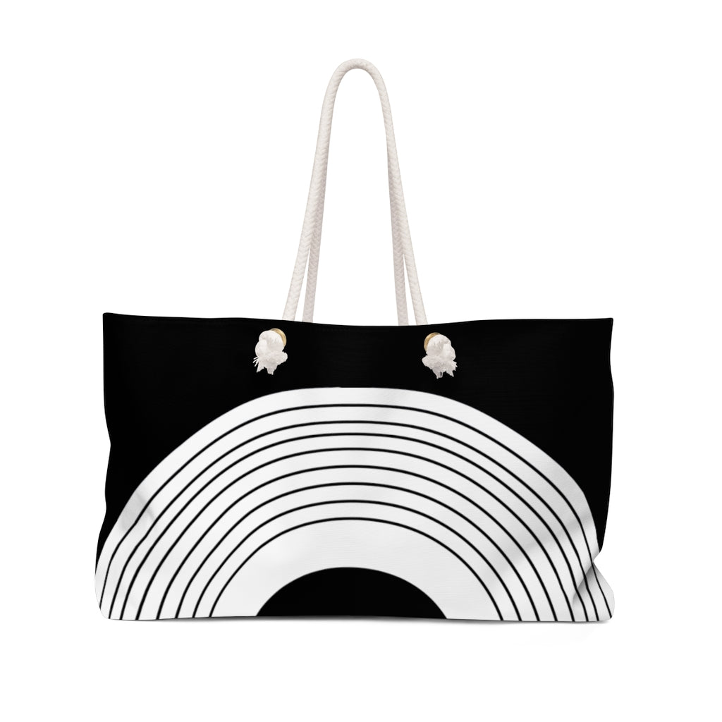 Polaris Weekender Bag- Black/White