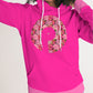 Lux-2  Women's Hoodie- Deep Pink