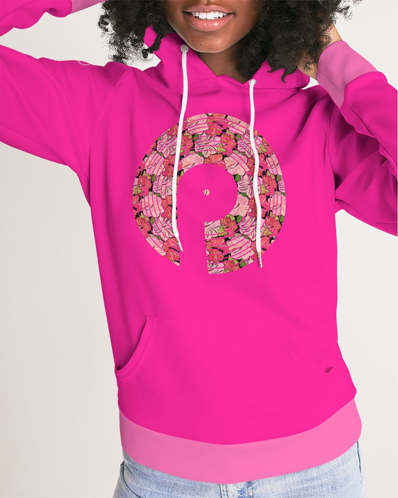 Lux-2  Women's Hoodie- Deep Pink