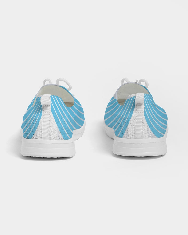 Women's Lace Up Flyknit Shoe-Cloud Blue