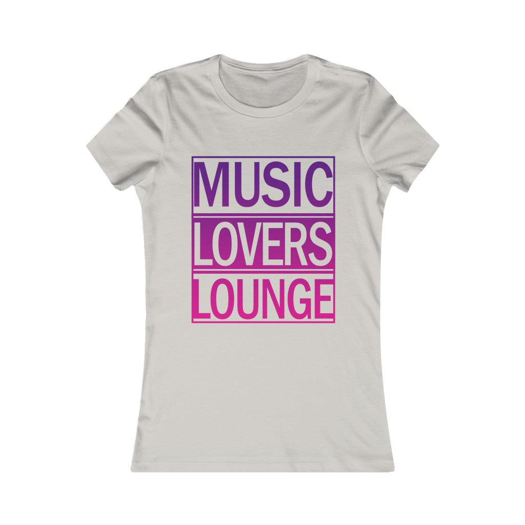 M.L.L.-Women's Favorite Tee- Purple Gradient Logo