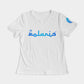 Polaris Lux Arabic Women's Tee-White/Blue