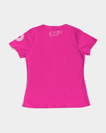 Load image into Gallery viewer, Polaris Lux Arabic Women&#39;s Tee- Deep Pink/White
